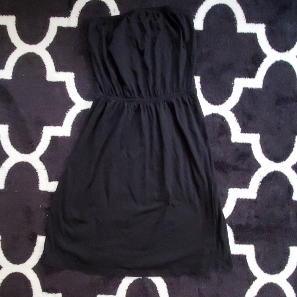 Strapless Basic Black Sundress